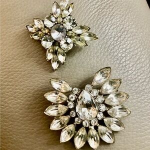 Two Lovely Rhinestone Brooches